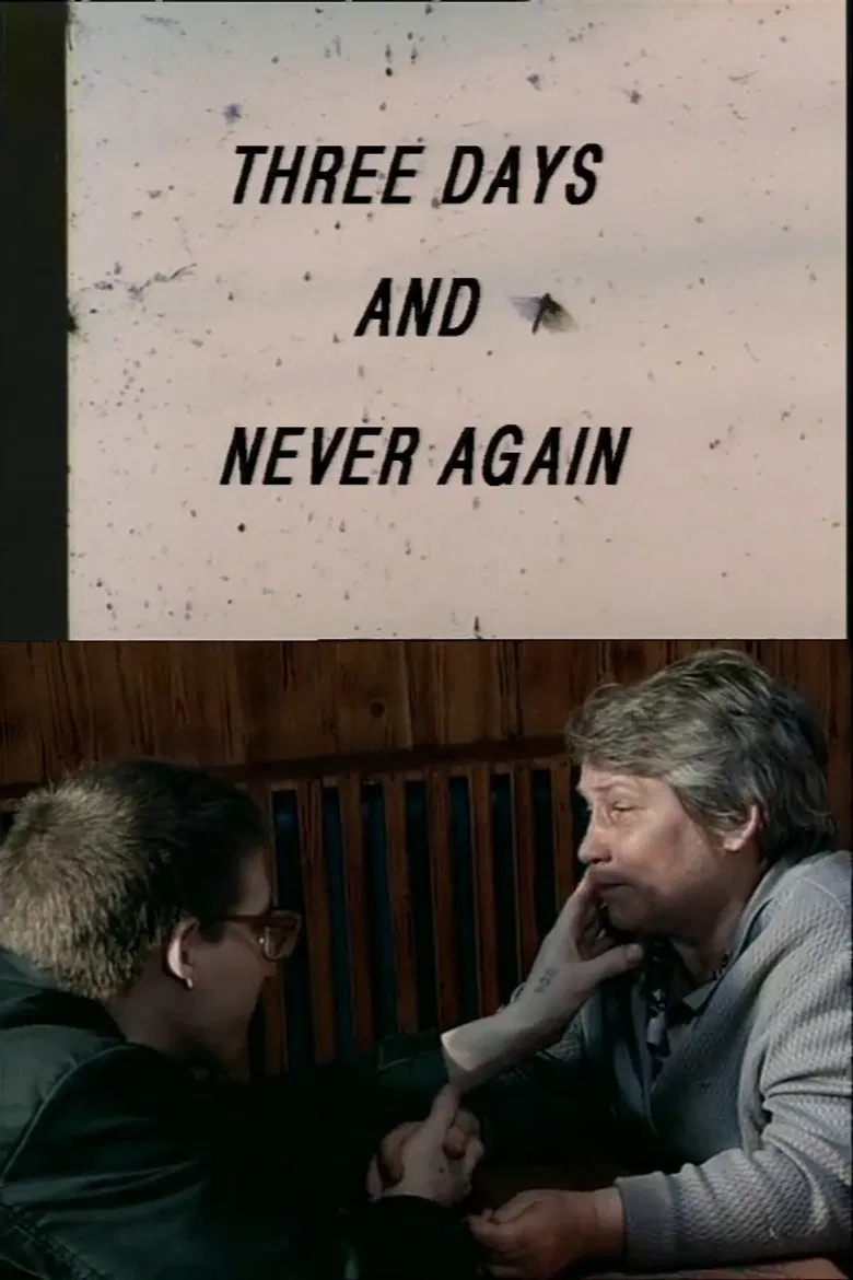 Three Days and Never Again poster background