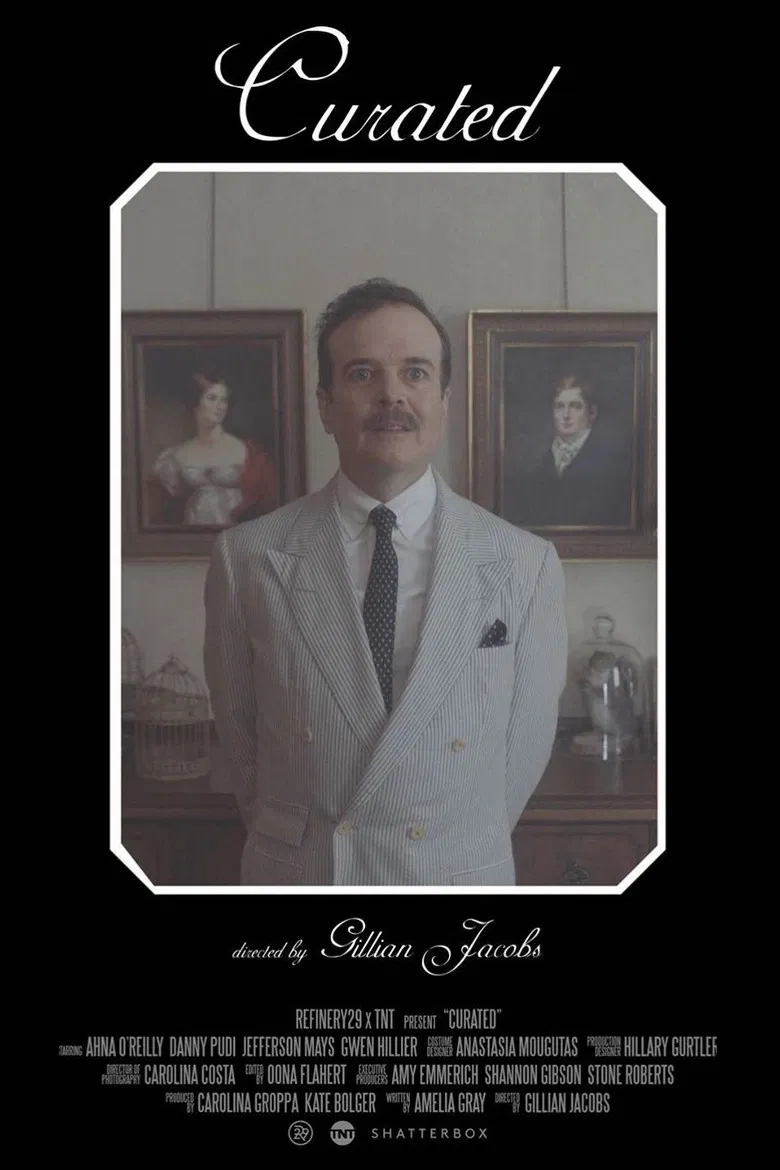 Curated poster background