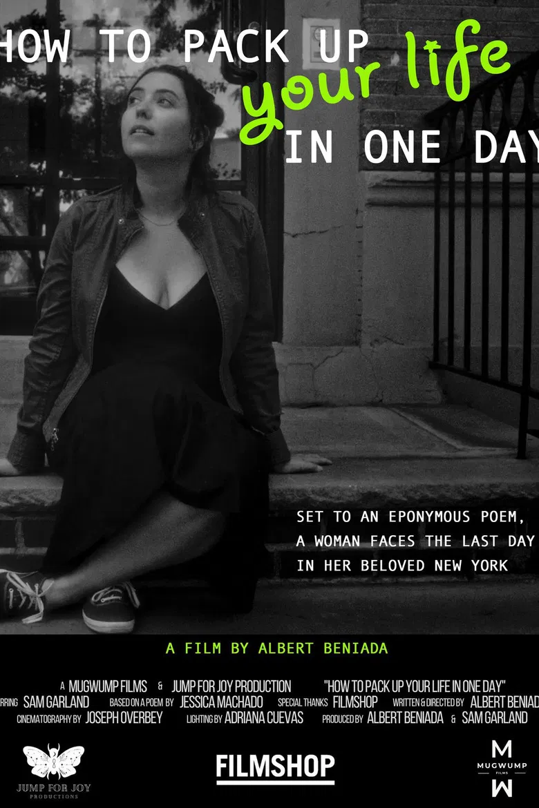 How to Pack Up Your Life in One Day poster background