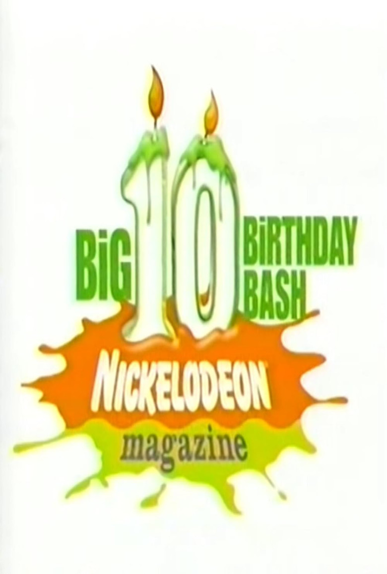 Nickelodeon Magazine's Big 10 Birthday Bash poster background