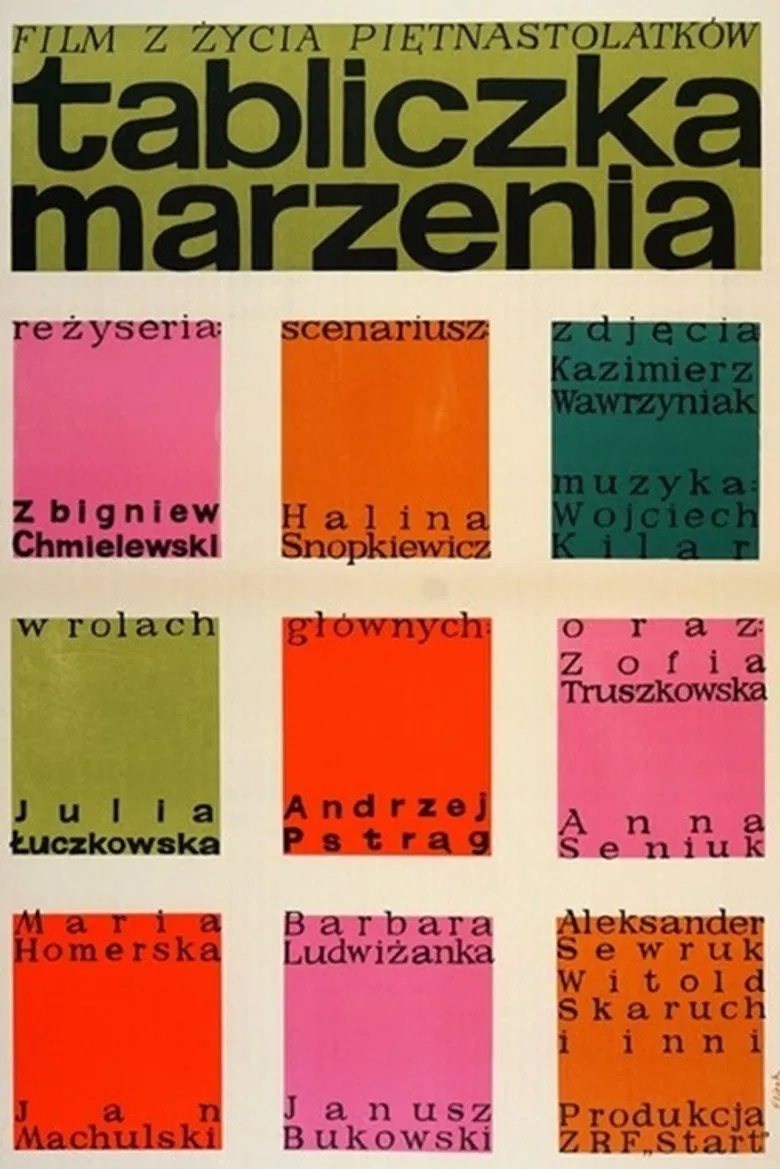 Tabliczka marzenia poster background
