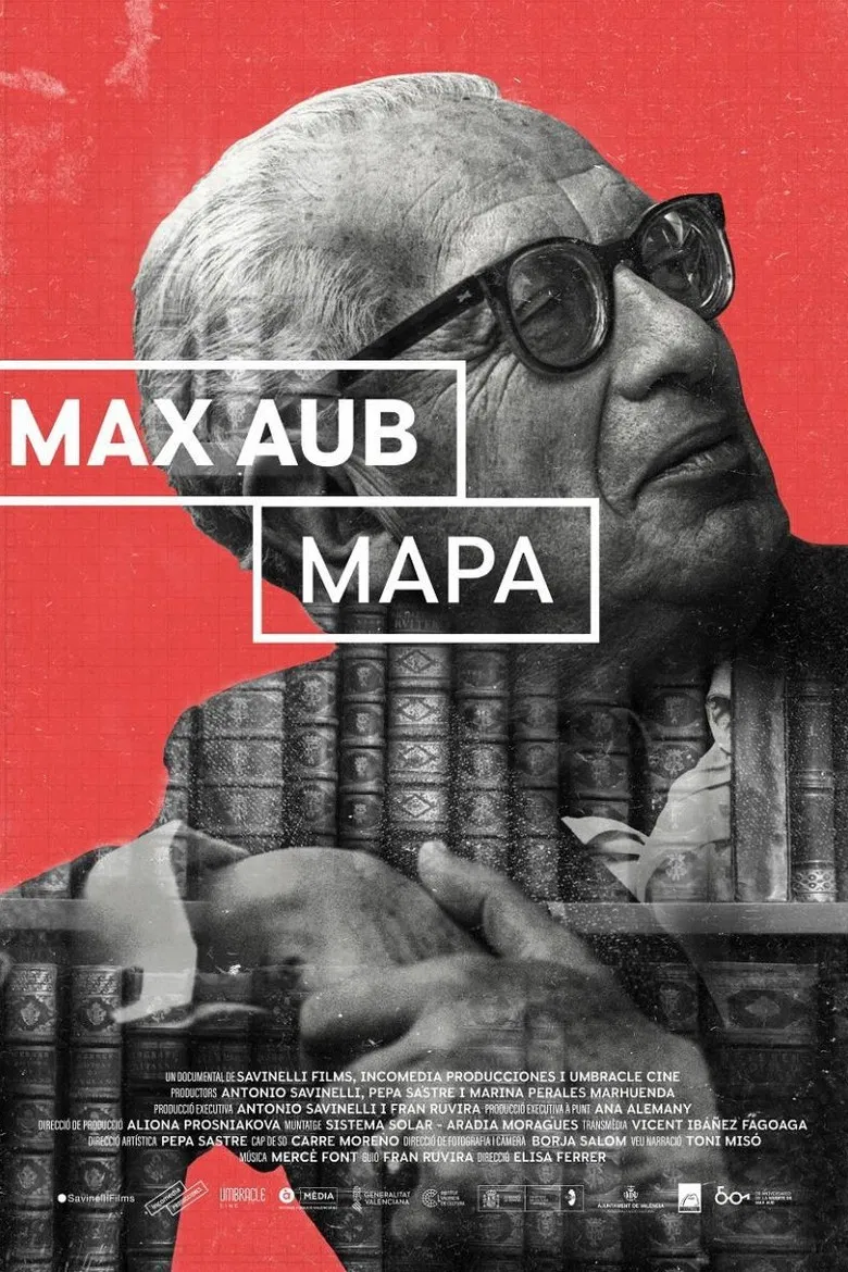 Max Aub Mapa poster background