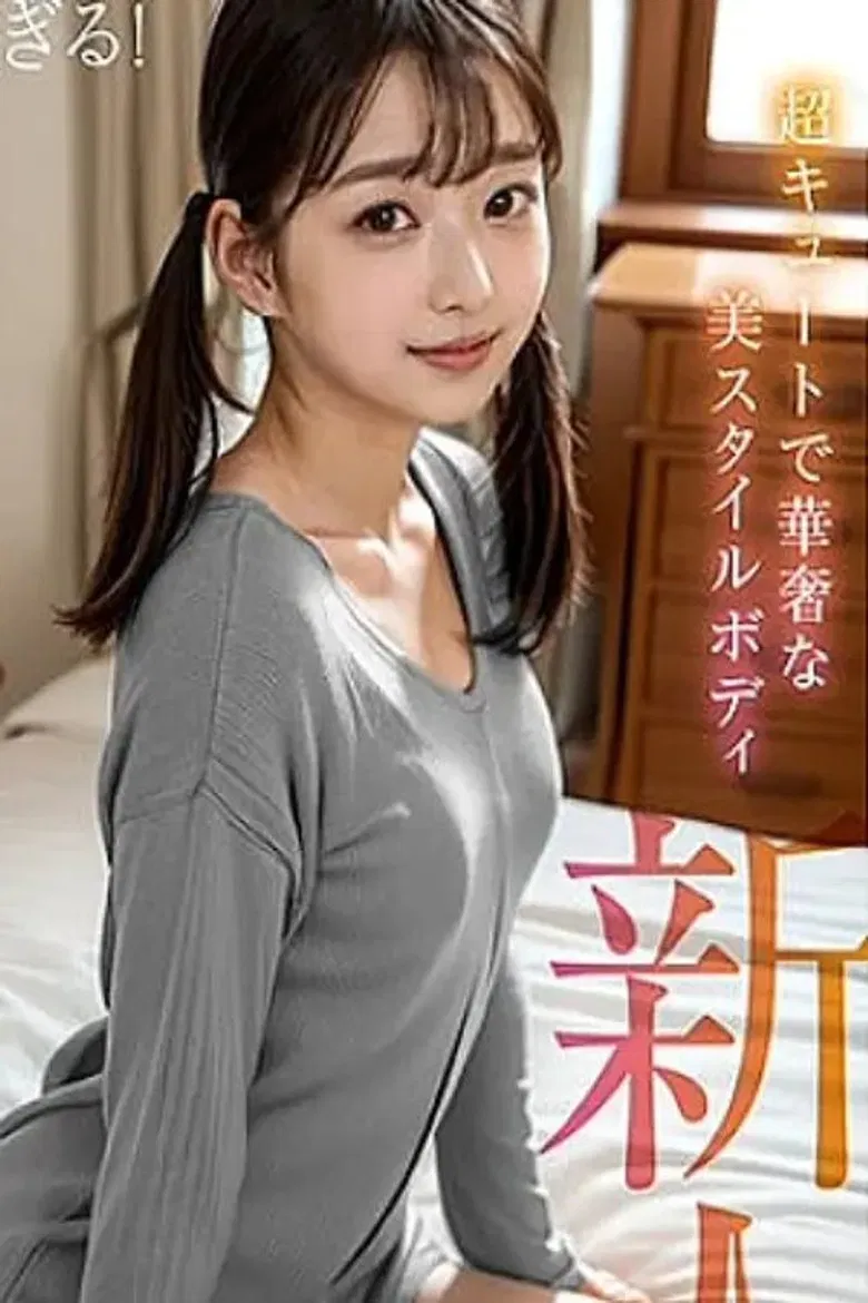 AIFOCS-005 [Newcomer AI] Orthodox beautiful girl star, twin-tailed angel, a baby-faced, small-breasted girl with a lingering face, Morishita Hikaru poster background