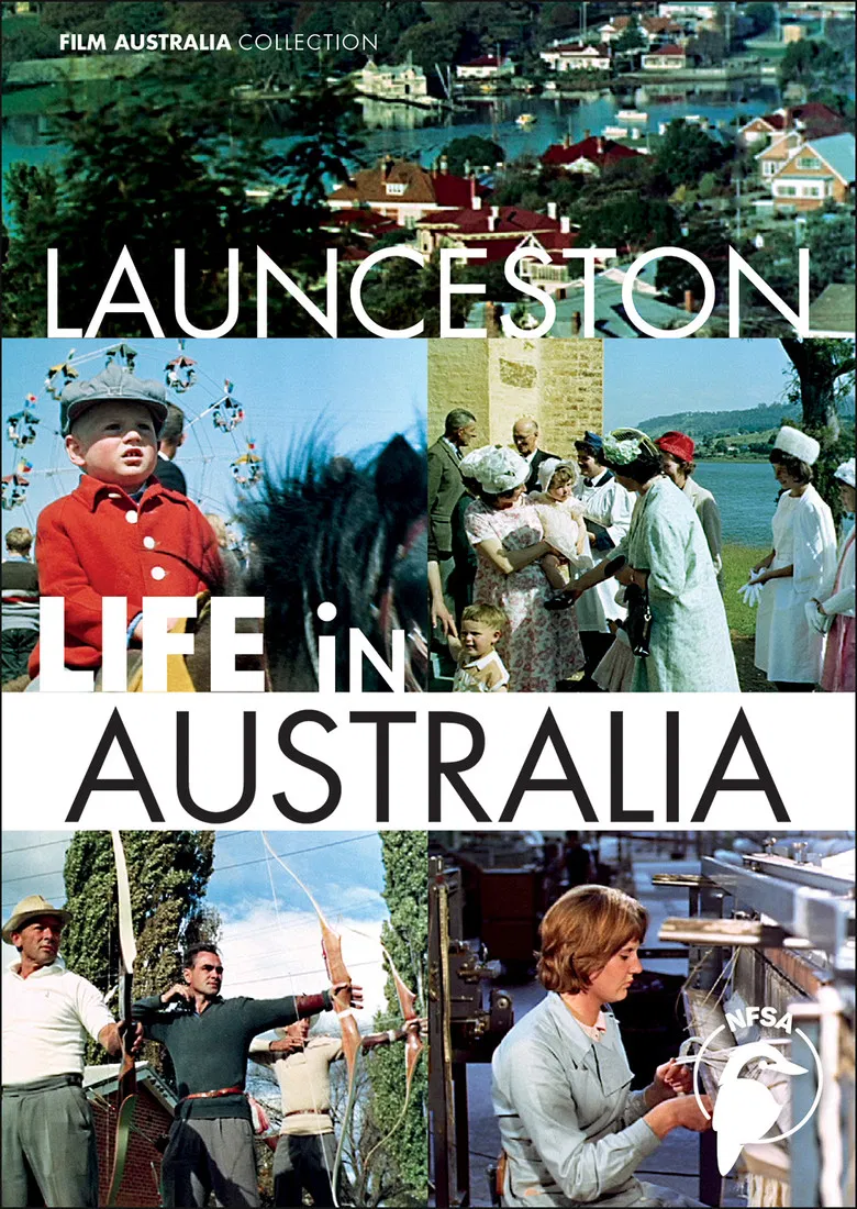 Life in Australia: Launceston poster background