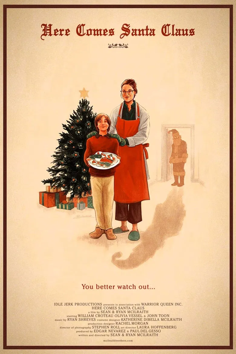 Here Comes Santa Claus poster background