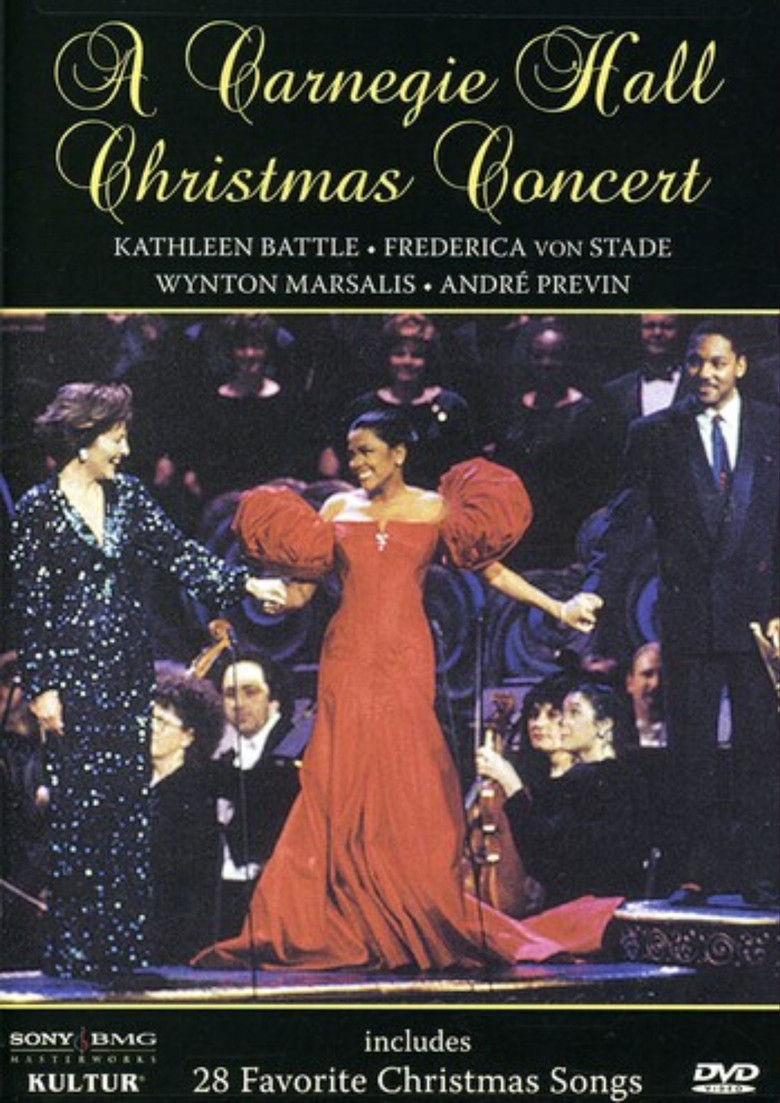 A Carnegie Hall Christmas Concert poster background
