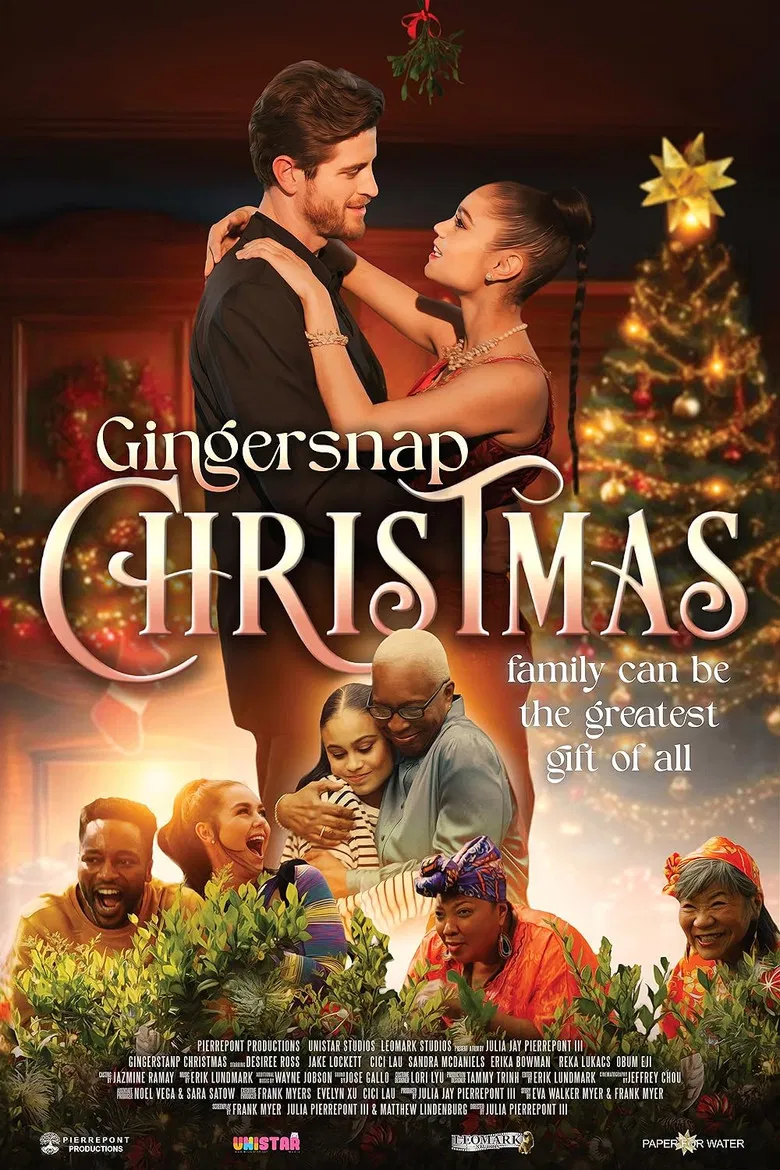 Gingersnap Christmas poster background
