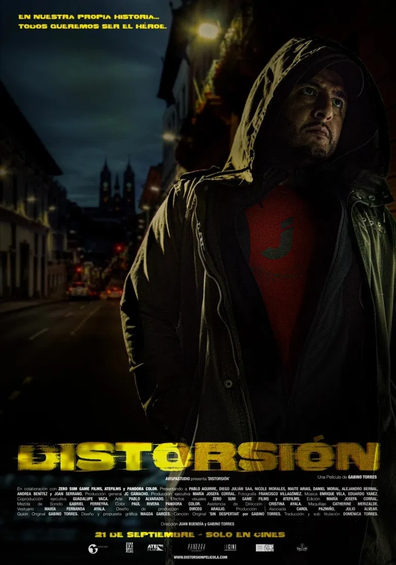Distorsión poster background