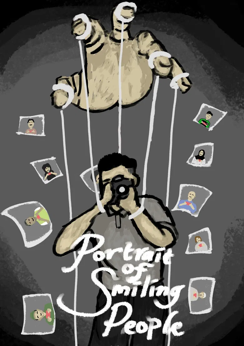 Portrait of Smiling People poster background