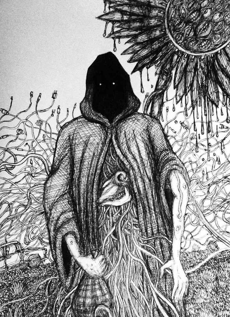 The Beast with Wire Veins poster background