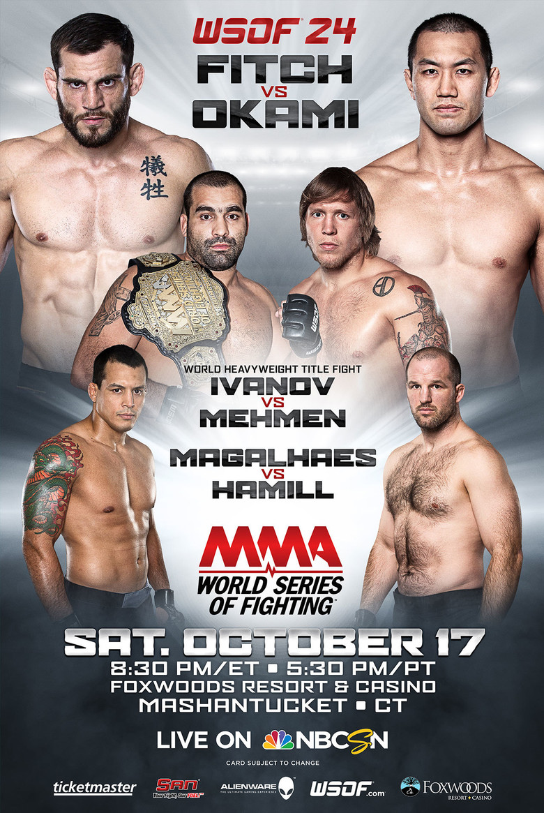 World Series of Fighting 24: Fitch vs. Okami poster background