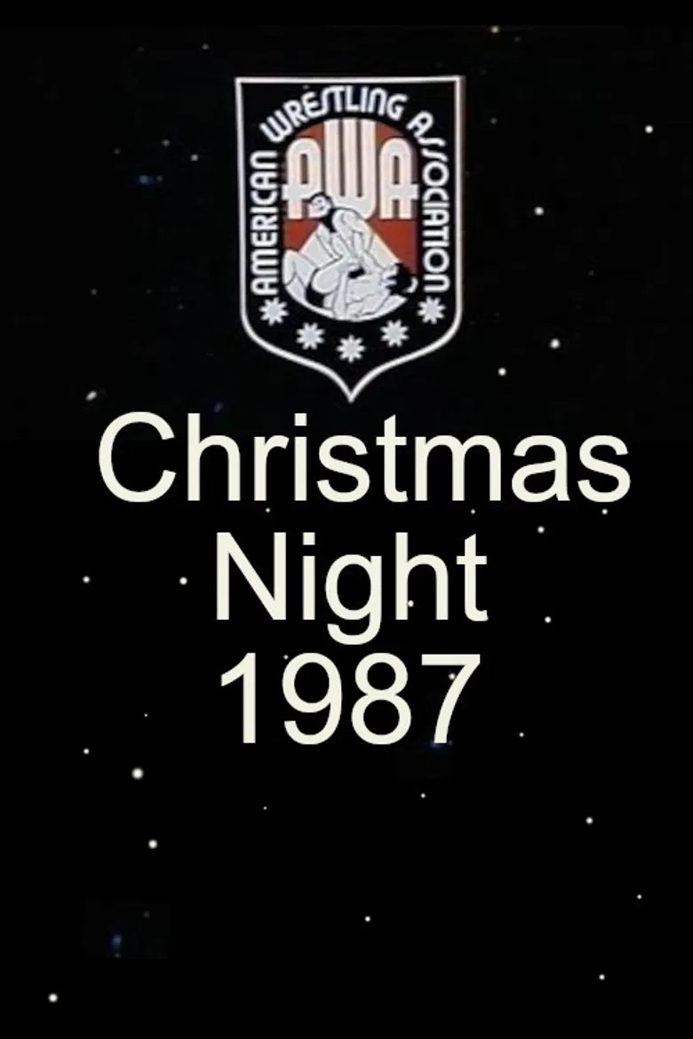 AWA Christmas Night 1987 poster background