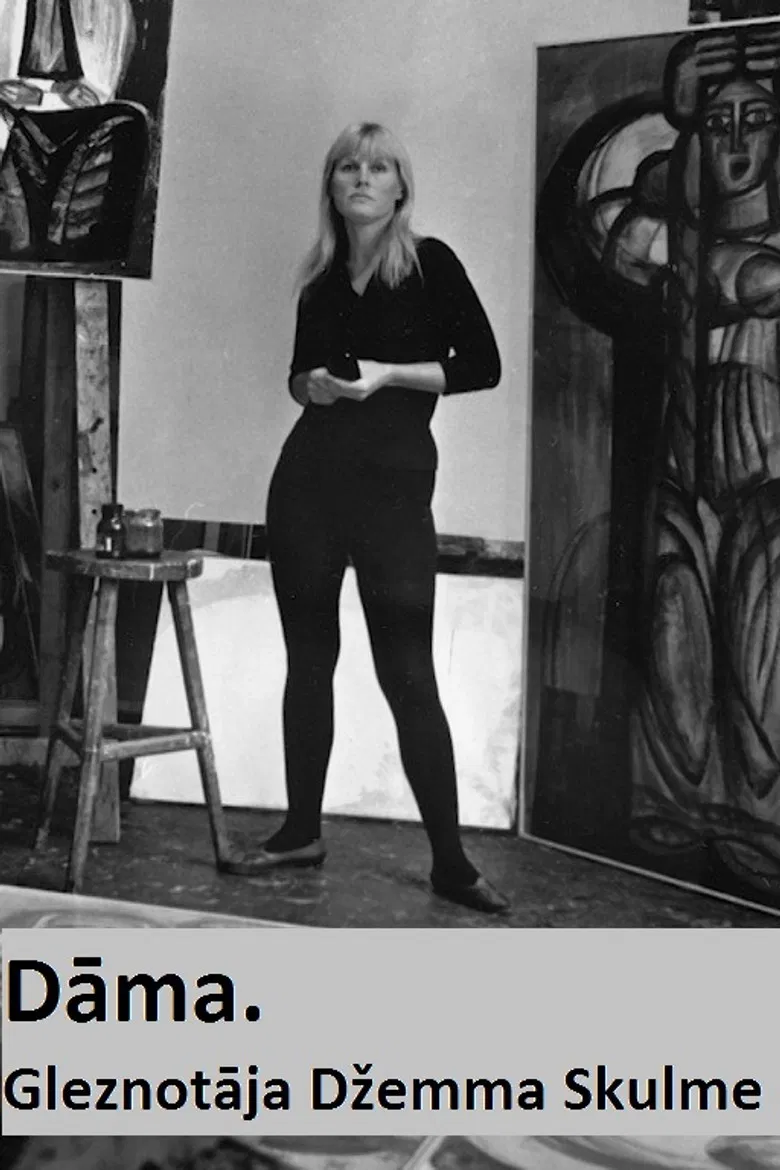 Lady. Painter Dzemma Skulme poster background