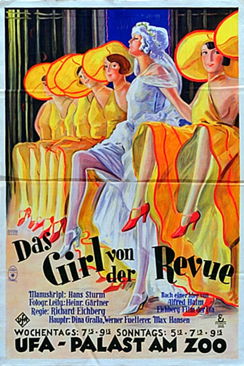 Das Girl von der Revue poster background