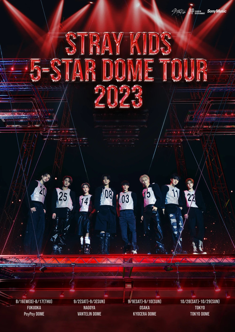 Stray Kids 5-STAR Dome Tour 2023 poster background