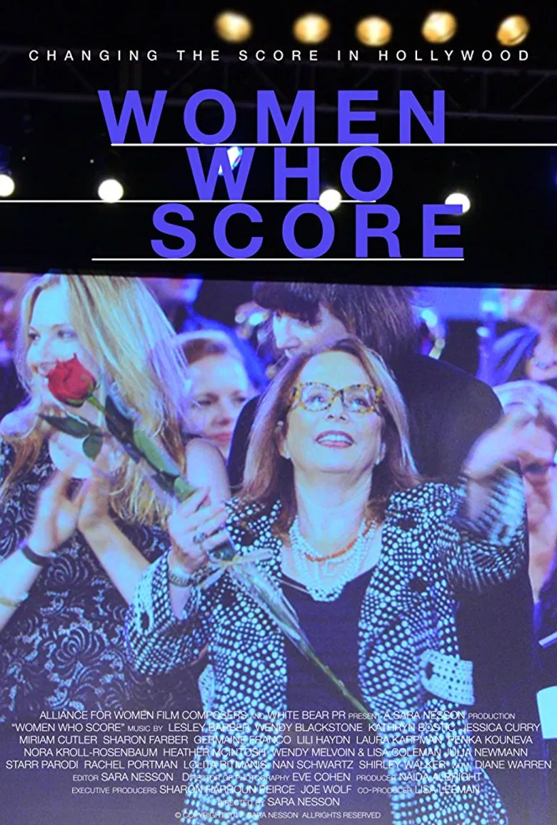 Women Who Score poster background