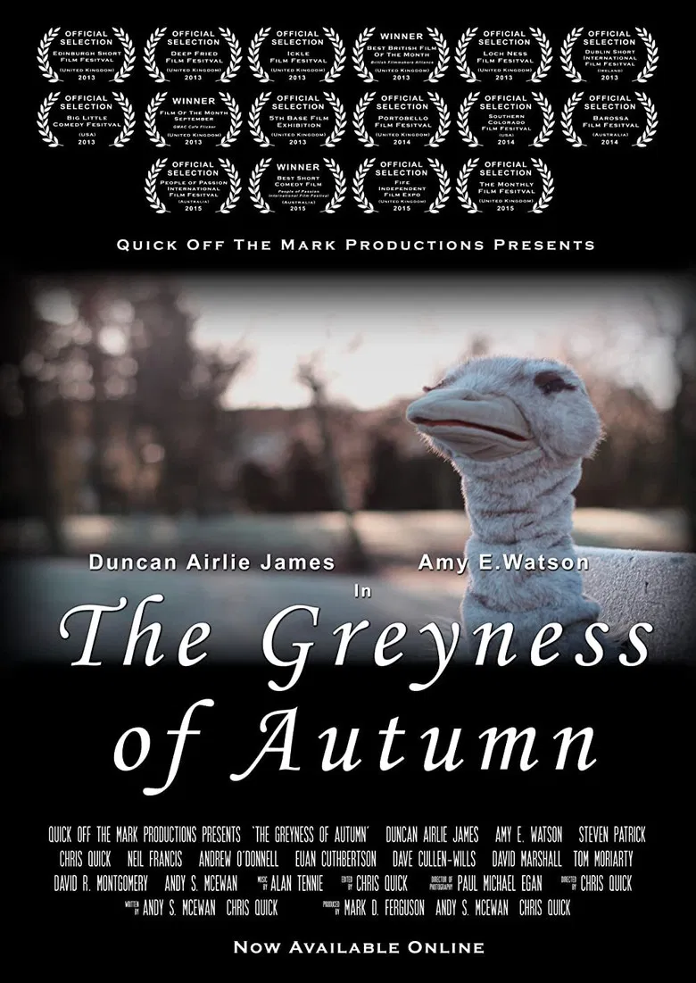 The Greyness of Autumn poster background