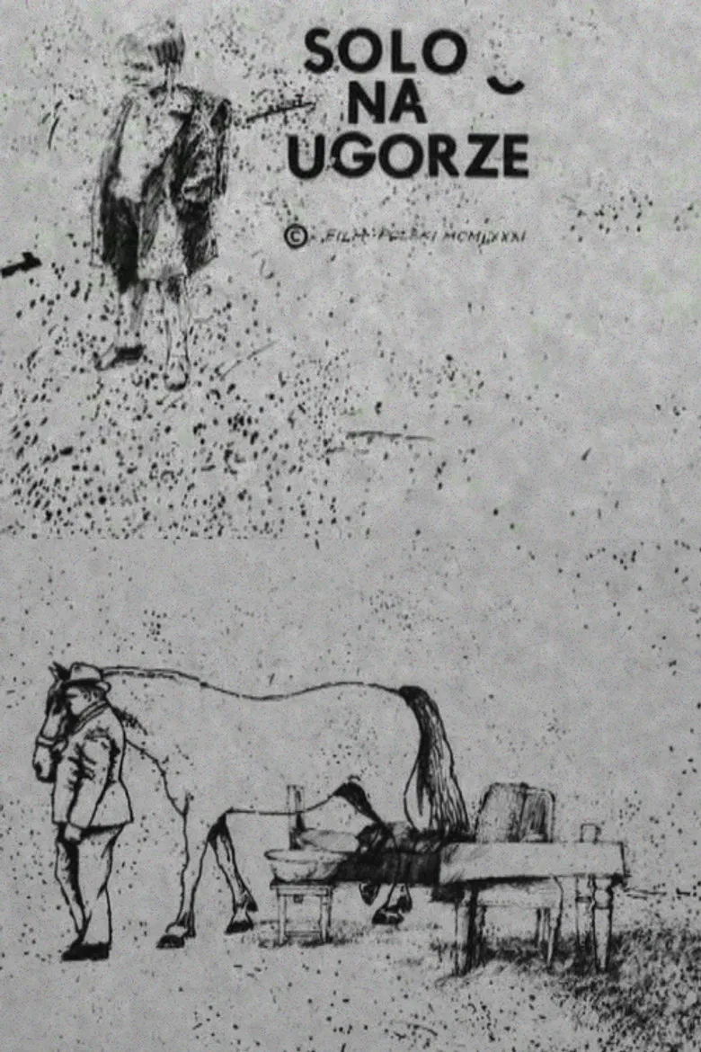 Alone in a Fallow Field poster background