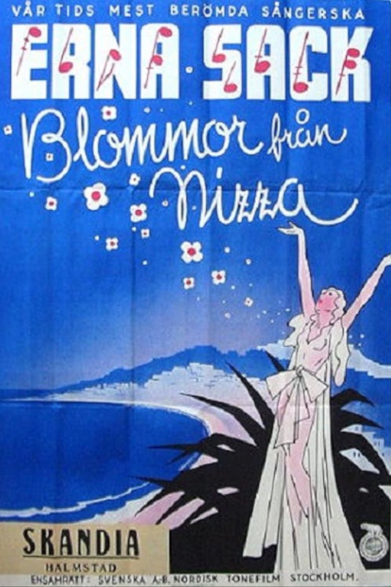 Flowers from Nice poster background