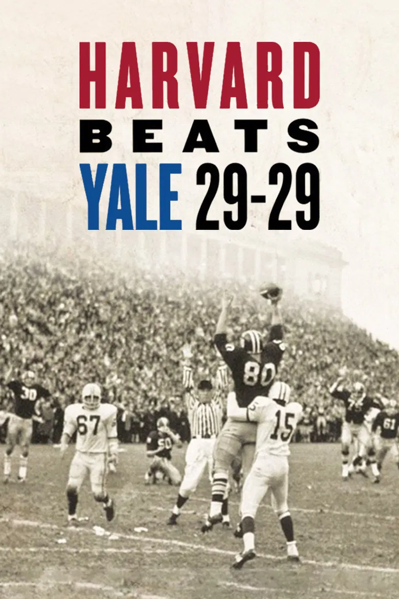 Harvard Beats Yale 29-29 poster background