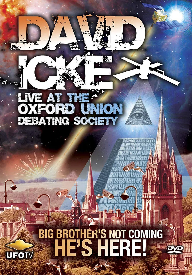 David Icke: Live at Oxford Union Debating Society poster background