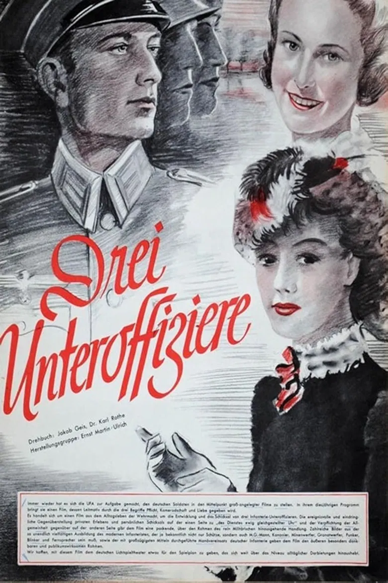 Drei Unteroffiziere poster background