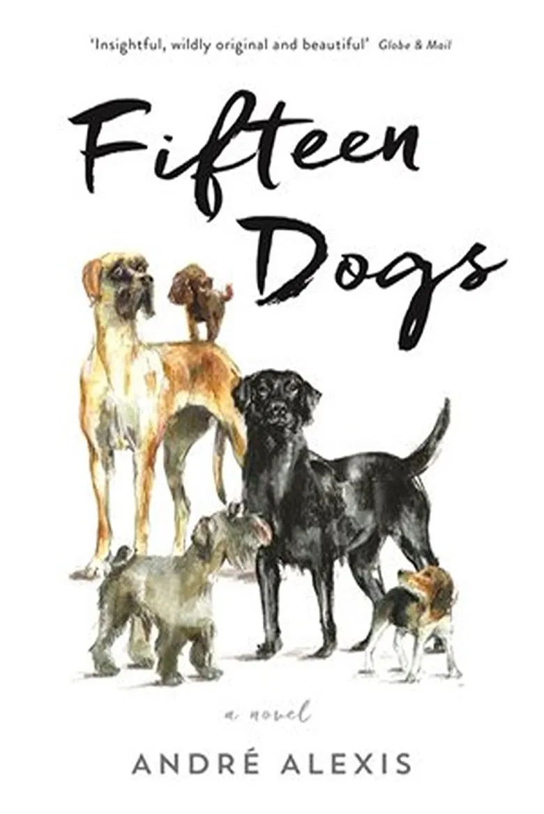 Fifteen Dogs poster background