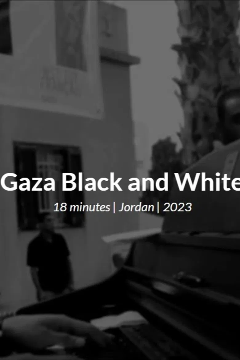 Gaza Black and White poster background