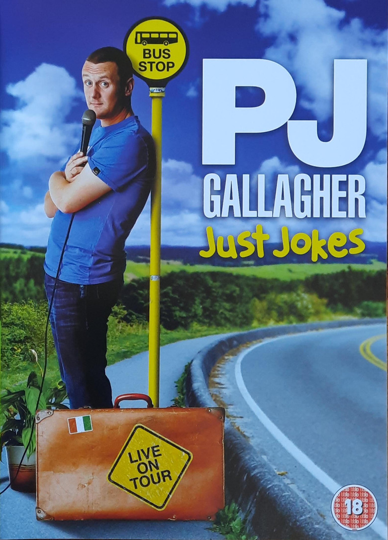PJ Gallagher - Just Jokes poster background
