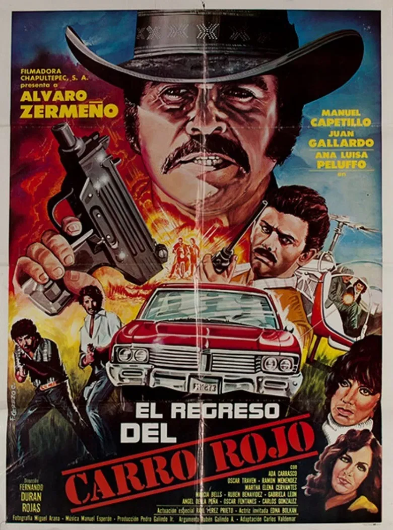 El regreso del carro rojo poster background