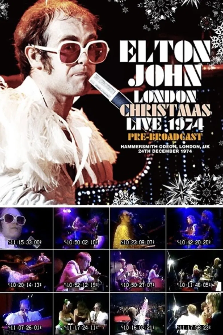 London Christmas Live 1974 poster background