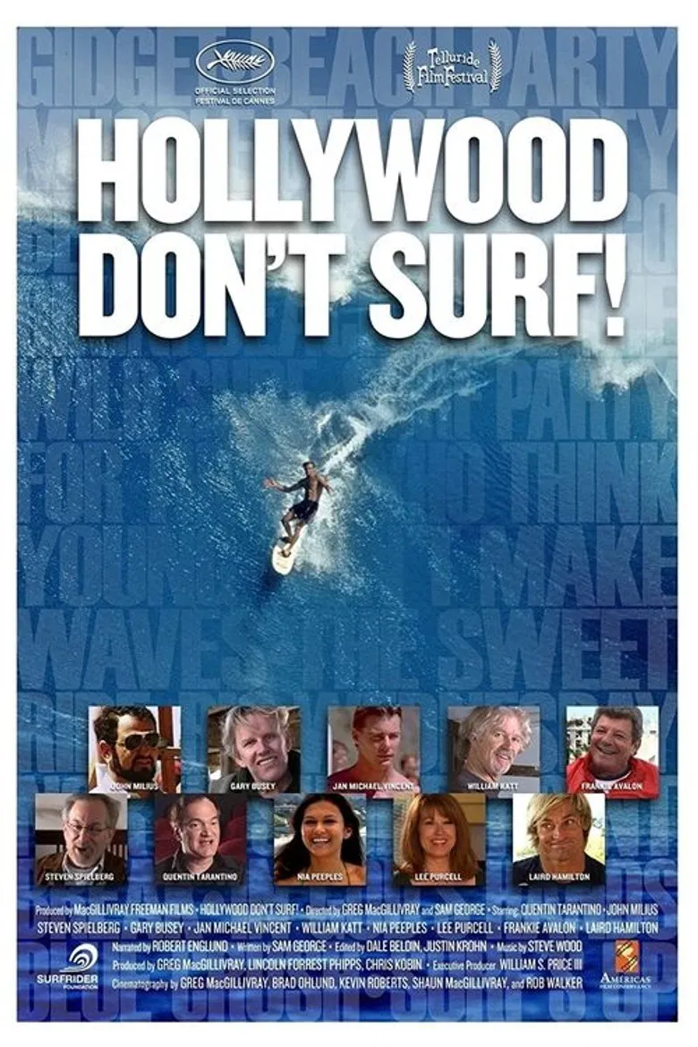 Hollywood Don't Surf! poster background