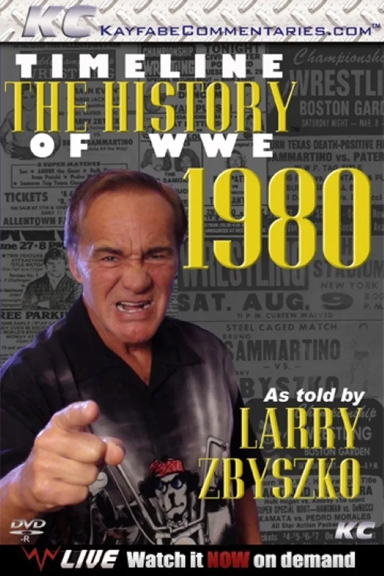 Timeline: The History of WWE – 1980 – As told By Larry Zybszko poster background
