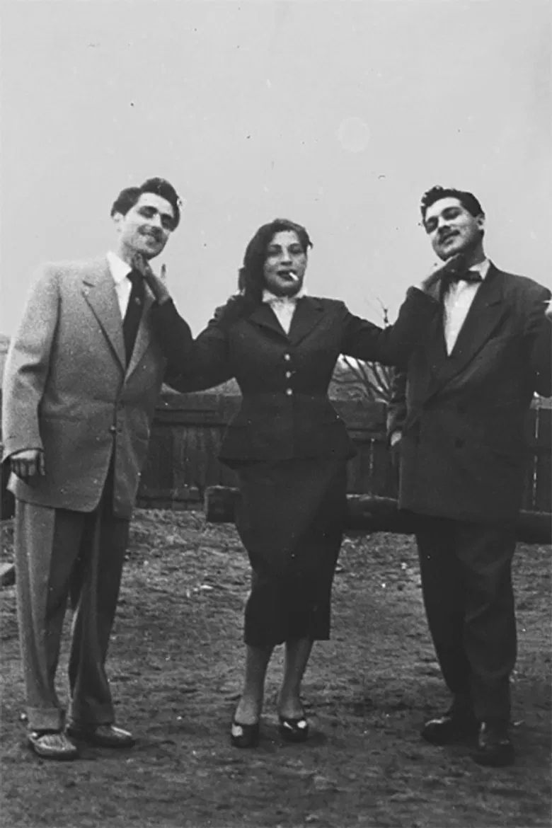 Unter den Brettern hellgrünes Gras poster background