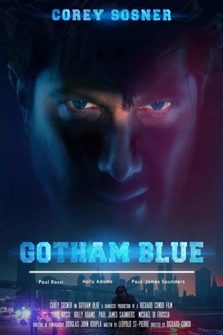 Gotham Blue poster background