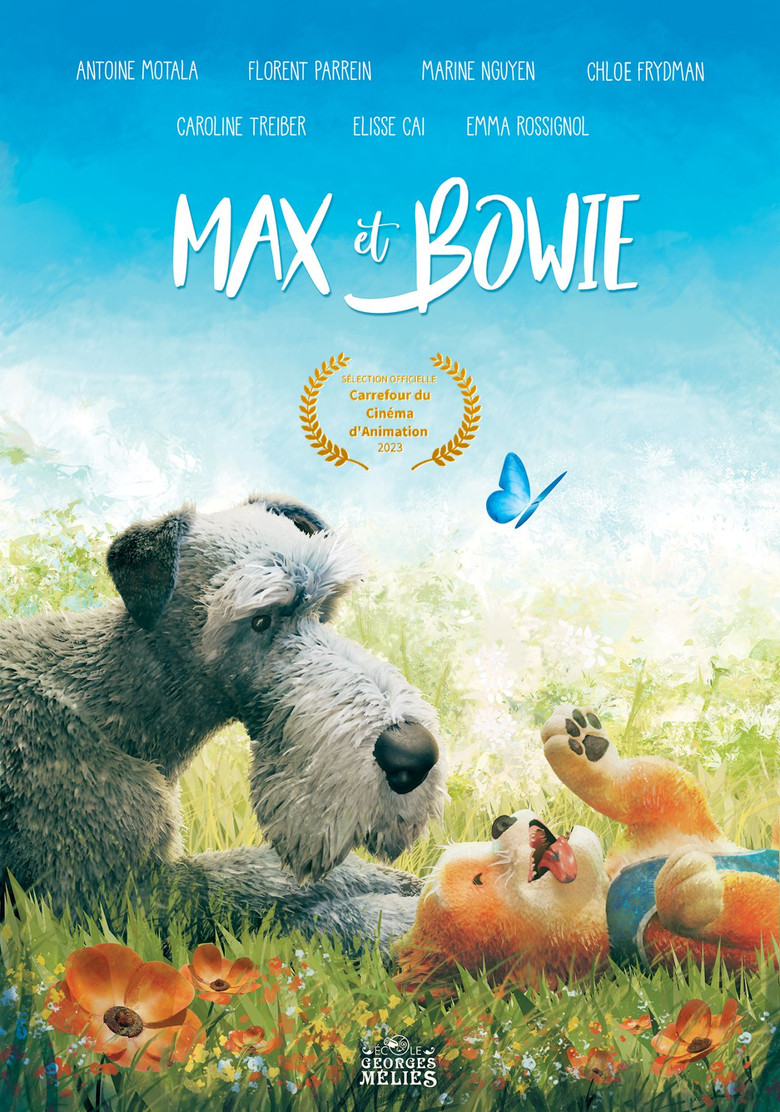 Max & Bowie poster background