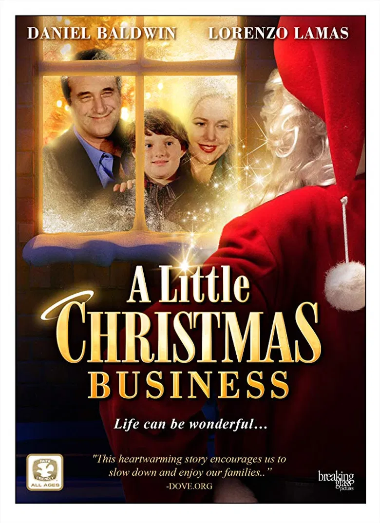 A Little Christmas Business poster background