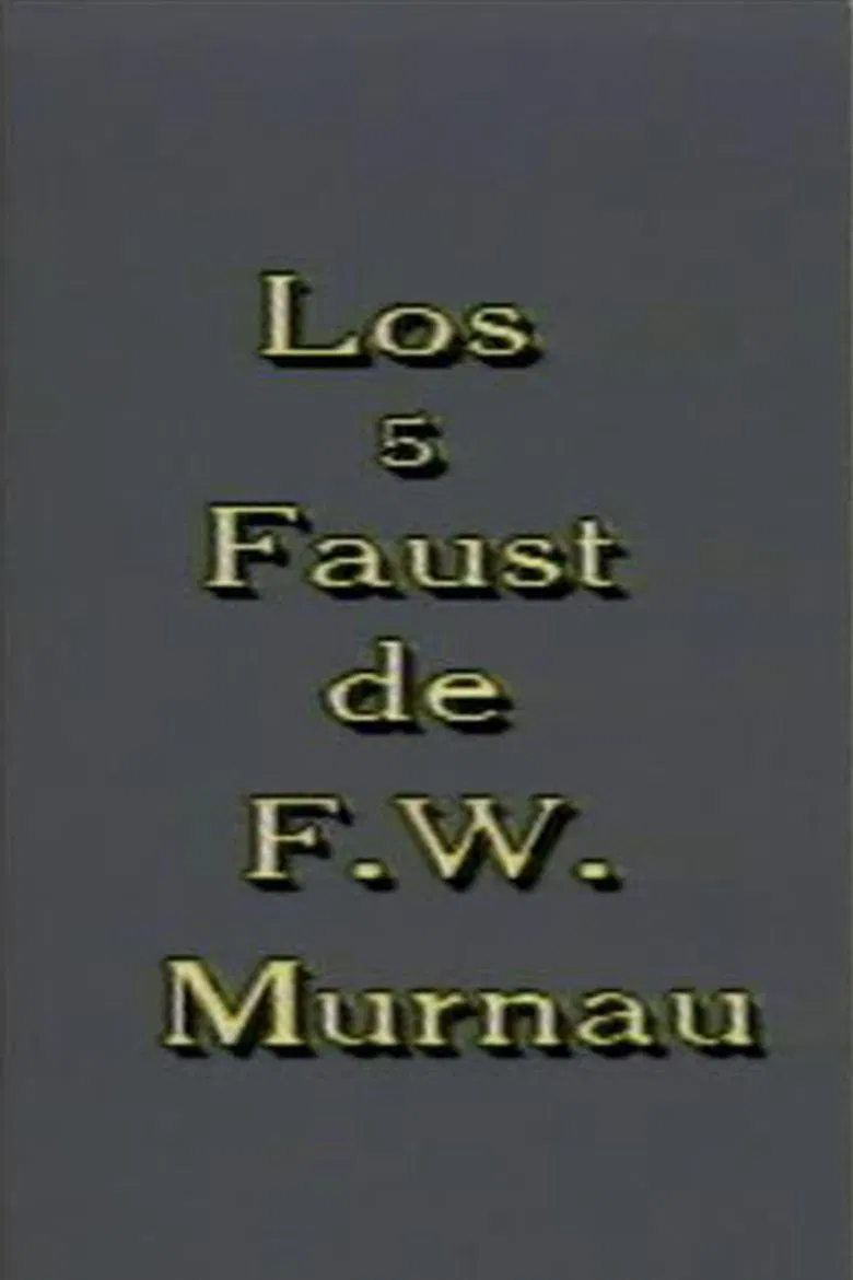 Los 5 Faust de F. W. Murnau poster background