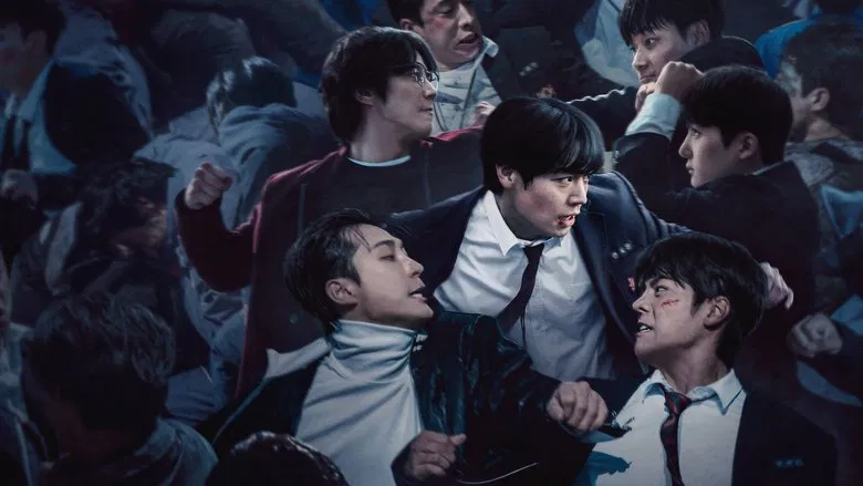 Yeon Si-eun staring intensely in a classroom setting