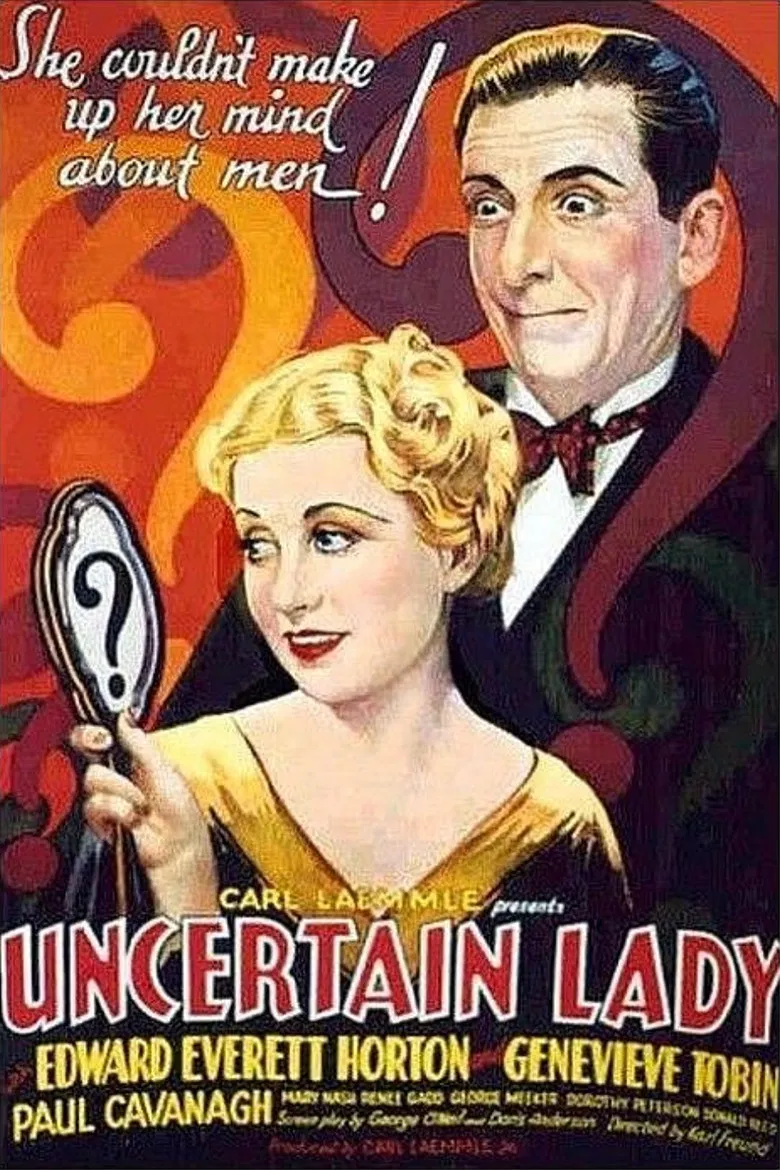 Uncertain Lady poster background
