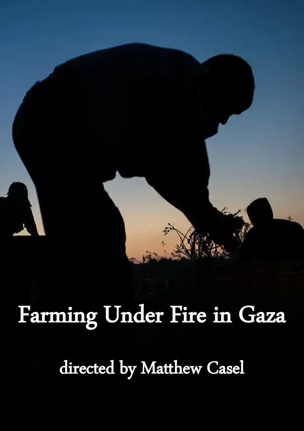 Farming Under Fire in Gaza poster background
