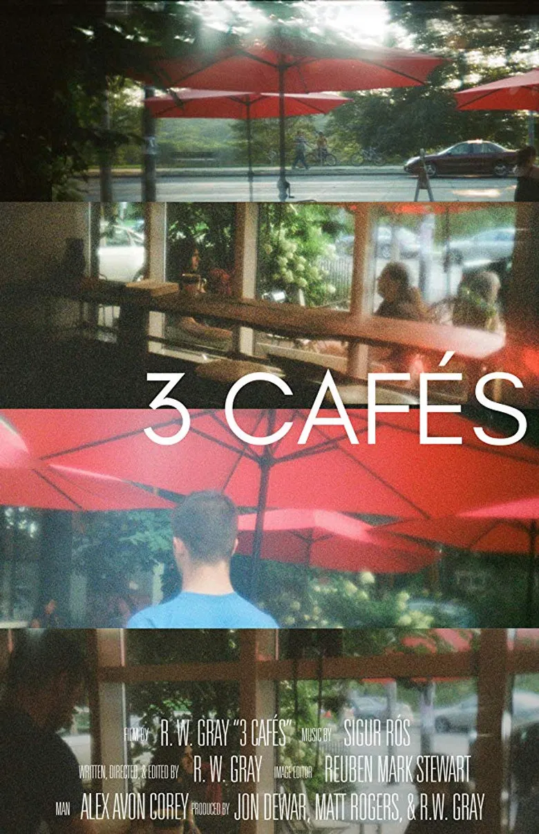 3 cafés poster background