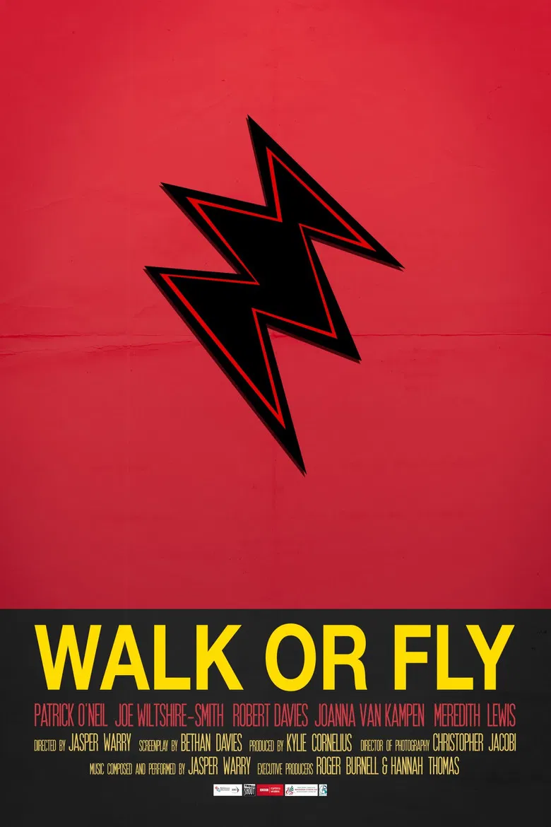 Walk or Fly poster background
