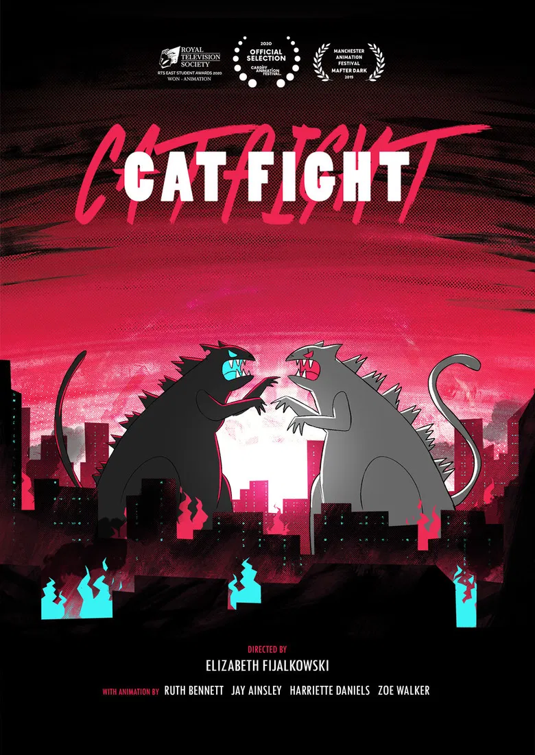 Cat Fight poster background