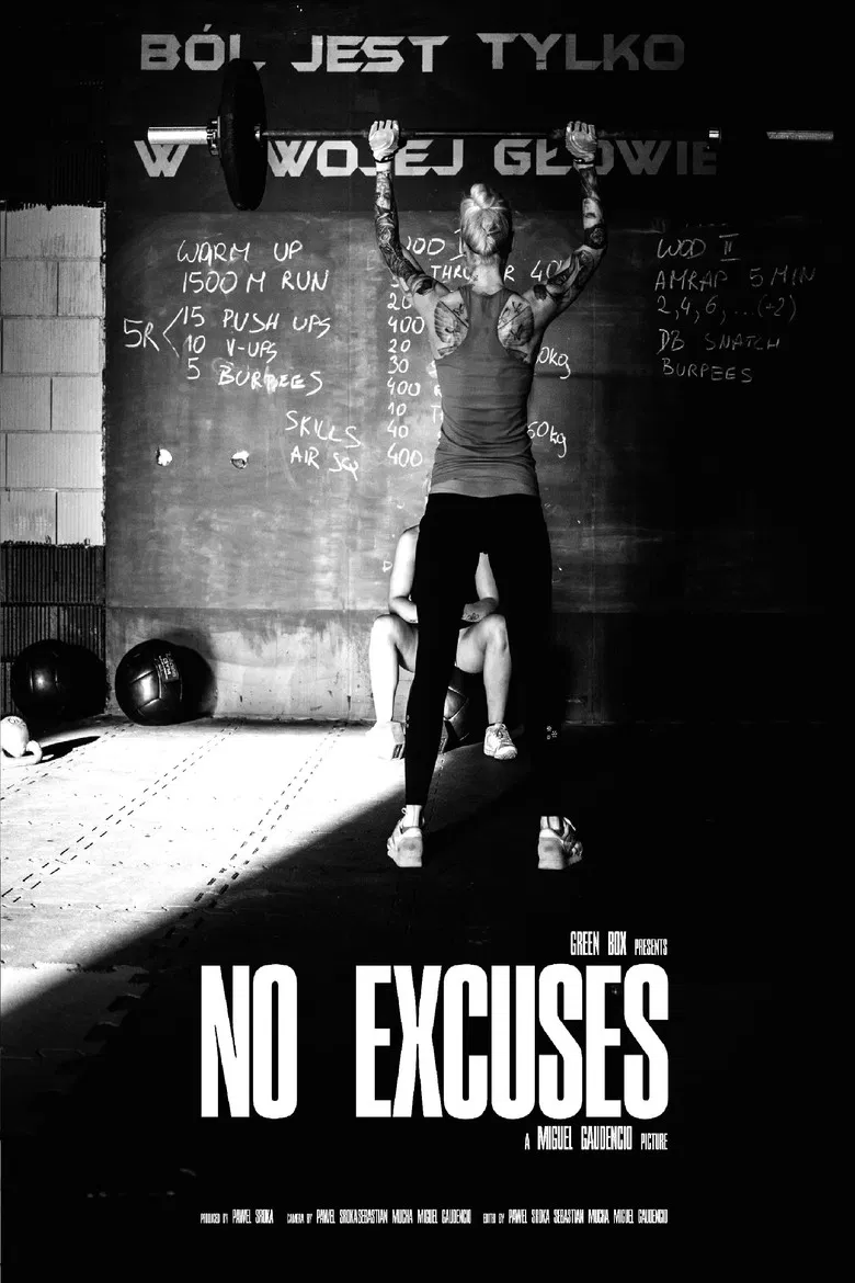 No Excuses poster background