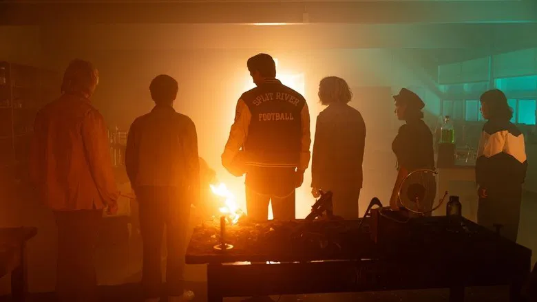 Maddie and her ghost friends discussing their situation