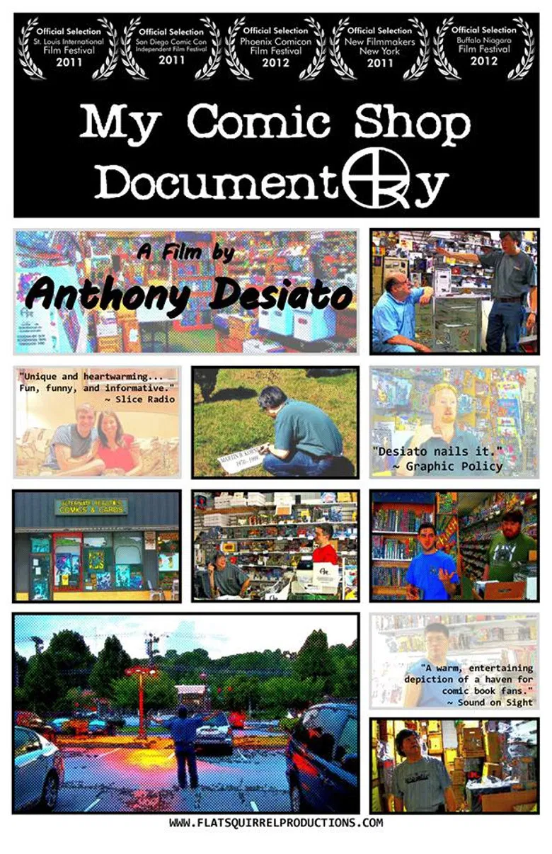 My Comic Shop DocumentARy poster background