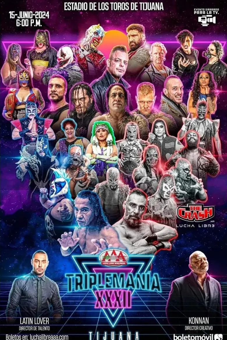 AAA TripleMania XXXII: Tijuana poster background