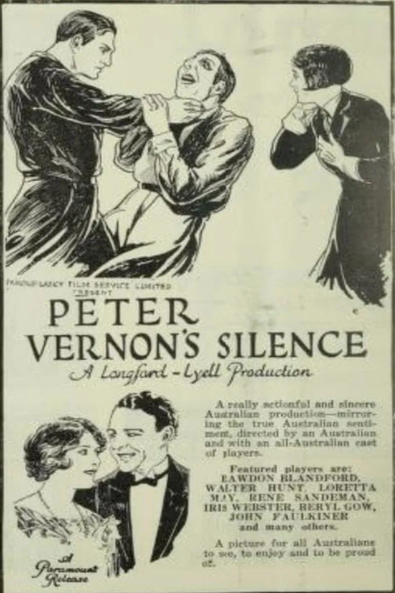 Peter Vernon's Silence poster background