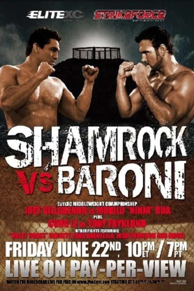 Strikeforce: Shamrock vs Baroni poster background